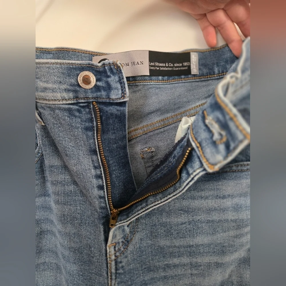 Levi's SilverTab Jeans Womens Size 28 Mom Jean Blue Denim Skinny High Waisted - Picture 7 of 9